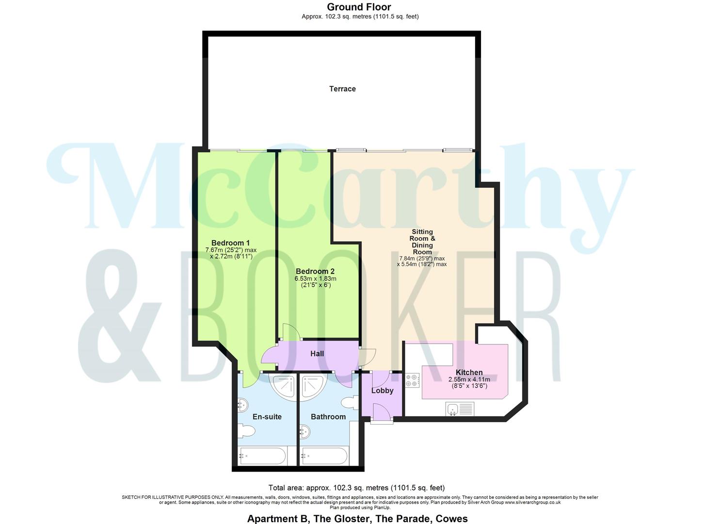 SPACIOUS APARTMENT WITH UNINTERRUPTED SEA VIEWS - The Parade, Cowes floorplan